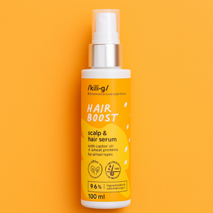 HAIR BOOST SERUM MEÐ CASTOR OLÍU FYRIR AUKINN HÁRVÖXT 100 ML