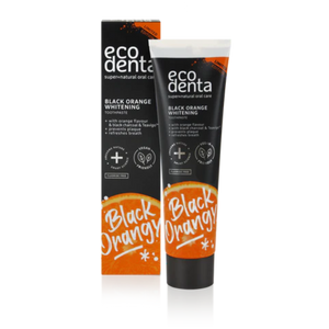 ECODENTA BLACK HVÍTTUNAR TANNKREM MEÐ ORANGE 100 ML