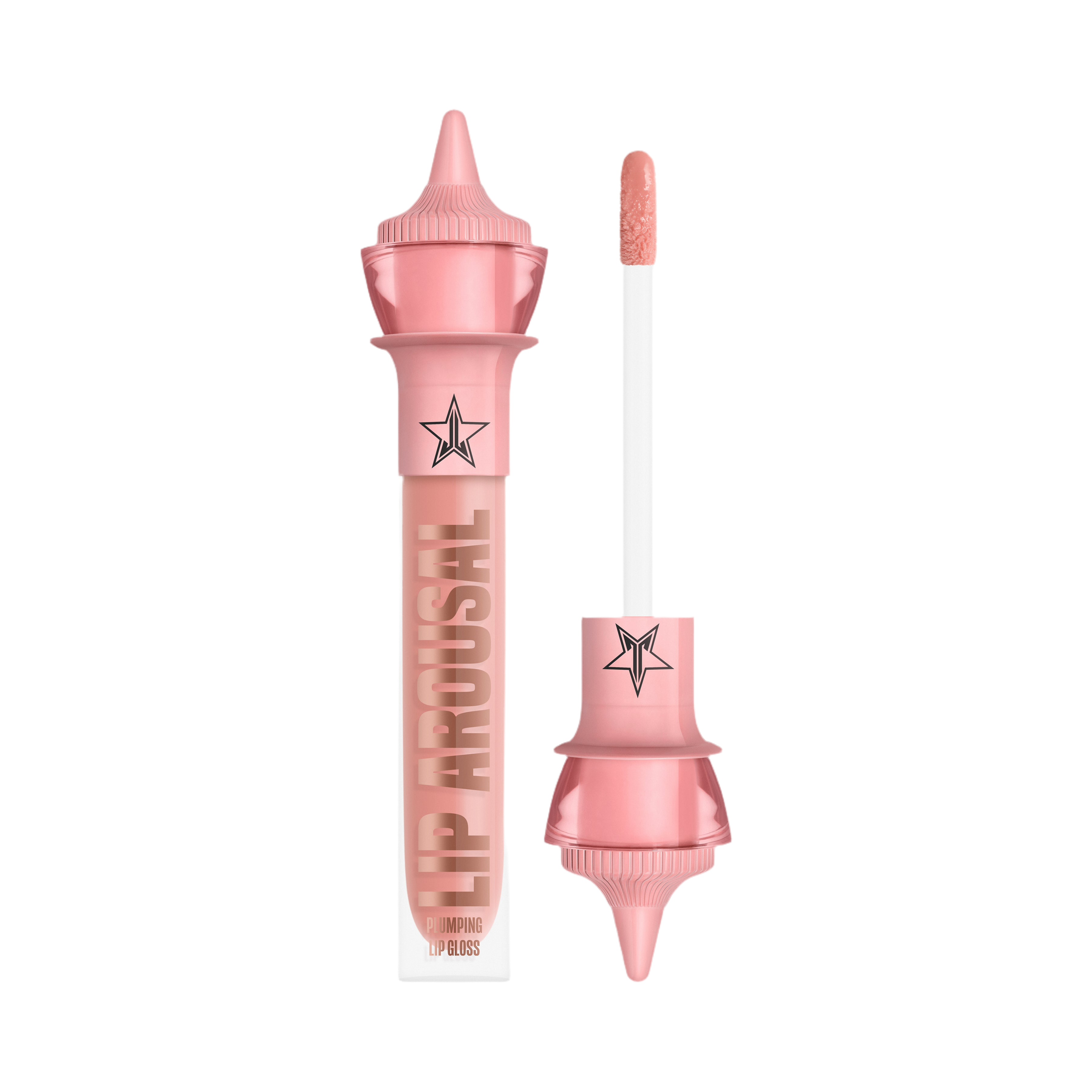 Lip Arousal Plumping Lip Gloss: Fluffer – Pinky Peach