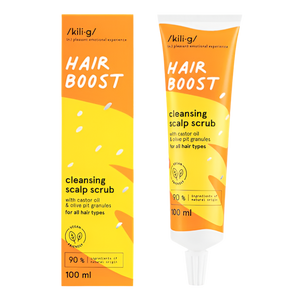 HAIR BOOST SCALP SCRUB MEÐ CASTOR OLÍU 100 ML - FORPÖNTUN