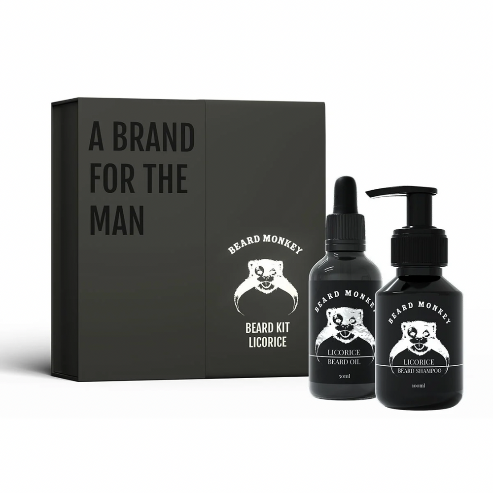 Gjafabox Beard Shampoo & Beard Oil - Licorice