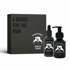 Gjafabox Beard Shampoo & Beard Oil - Licorice