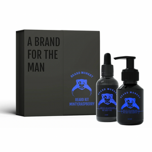 Gjafabox Beard Shampoo & Beard Oil - Minty Raspberry