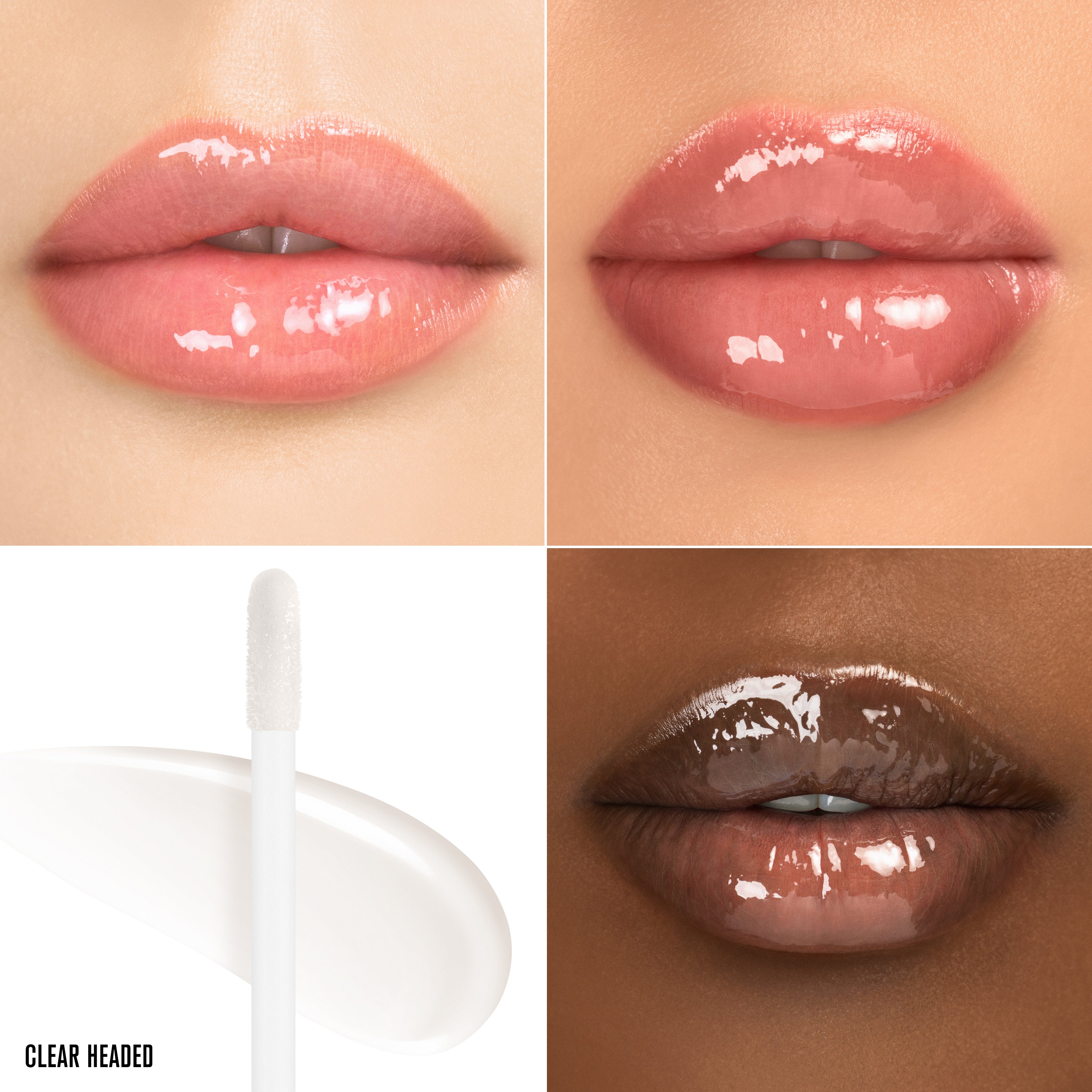 Lip Arousal Plumping Lip Gloss:Clear Headed – Clear