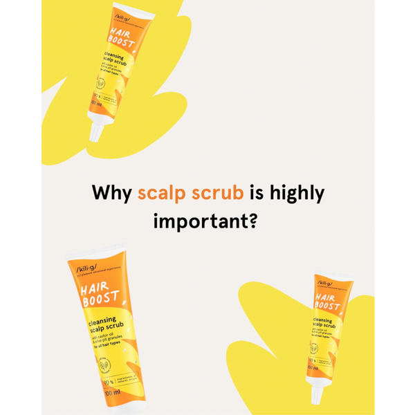 HAIR BOOST SCALP SCRUB MEÐ CASTOR OLÍU 100 ML