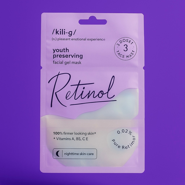 RETINOL facial gel maski með retinol 3×7 ml