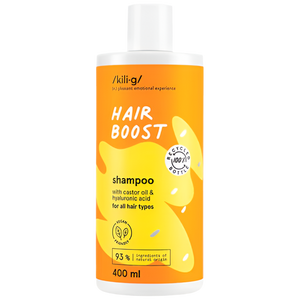 HAIR BOOST SJAMPÓ MEÐ CASTOR OLÍU 400 ML - FORPÖNTUN