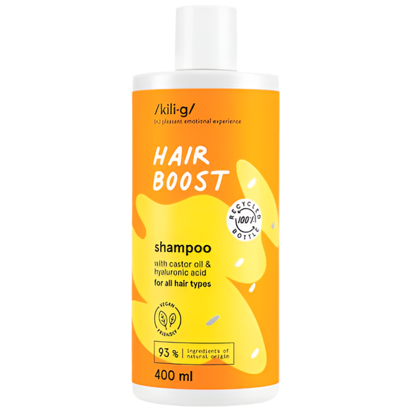 HAIR BOOST SJAMPÓ MEÐ CASTOR OLÍU 400 ML - FORPÖNTUN