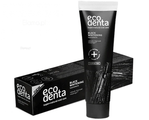 ECODENTA BLACK WHITENING TANNKREM 100ML