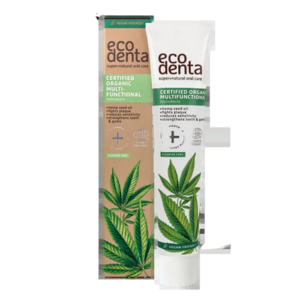 ECODENTA LÍFRÆNT TANNKREM MEÐ HEMP OLÍU 75 ML