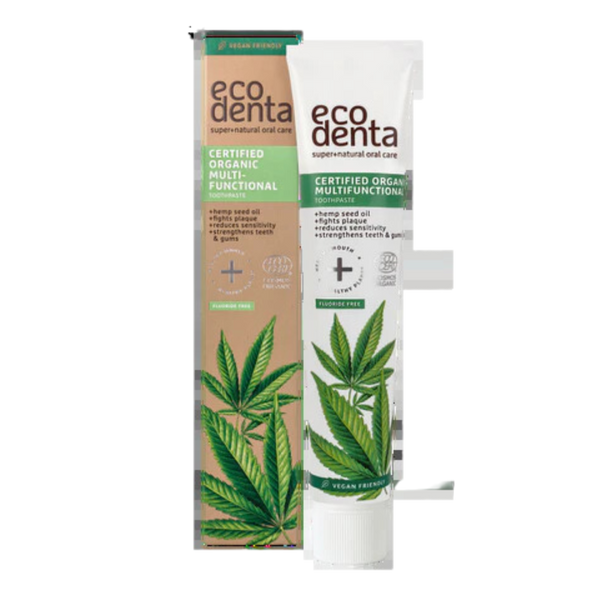 ECODENTA LÍFRÆNT TANNKREM MEÐ HEMP OLÍU 75 ML