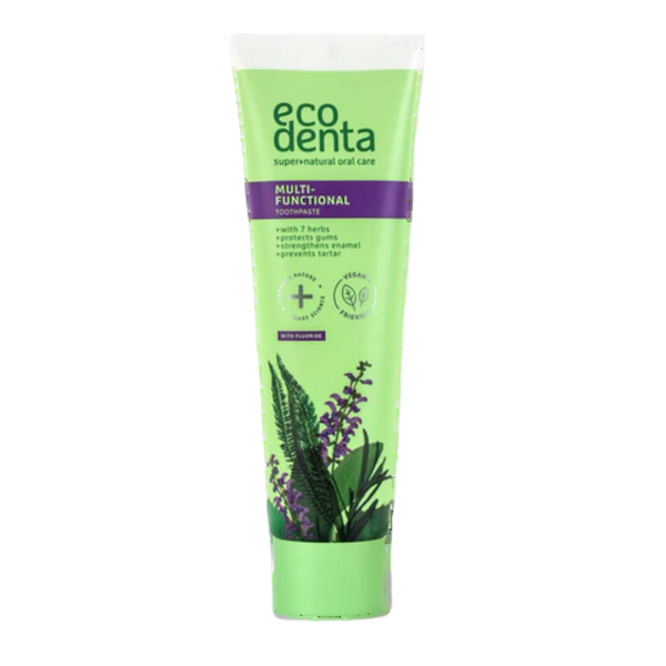 ECODENTA MULTIFUNCTIONAL TANNKREM MEÐ 7 JURTUM