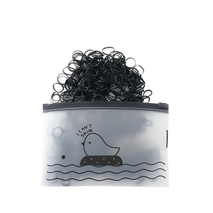 Gúmmí teygjur 1000stk - svartar