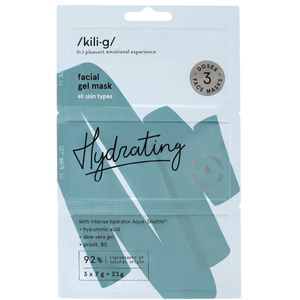 Kilig Hydrating Intensively Hydrating Facial Gel Mask, 3 X 7 G