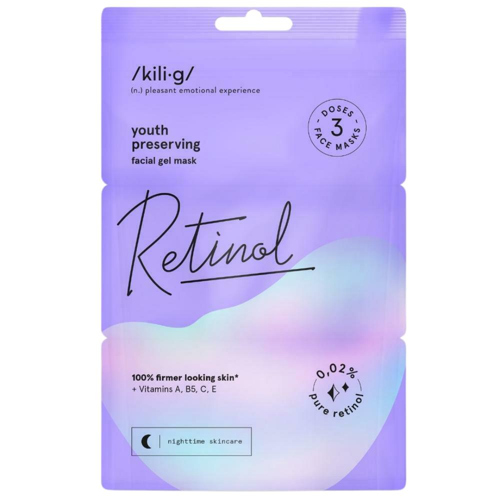 RETINOL facial gel maski með retinol 3×7 ml