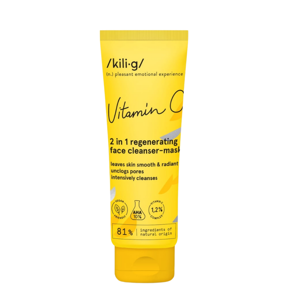 VITAMIN C 2in1 andlitshreinsir – maski með AHA sýrum 75 ml