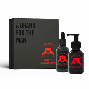 Gjafabox Beard Shampoo & Beard Oil - Orange Cinnamon