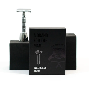 TwistRazor Silver Ink One razor blade and stand